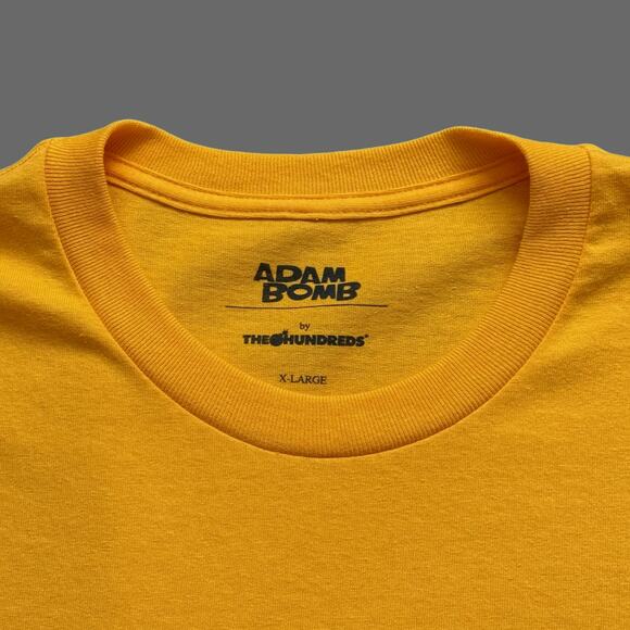 The Hundreds Adam Bomb Yellow SS Tee Graphic Tee Size XL EUC - Picture 4 of 7